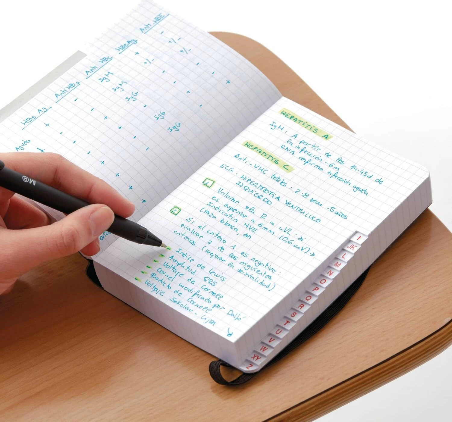 Fletore MAUL A041090, 300 fletë, 70g/m², kapak i butë, e zezë