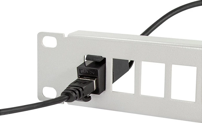 Keystone coupler LogiLink Cat.5e UTP, 2xRJ45, e zezë