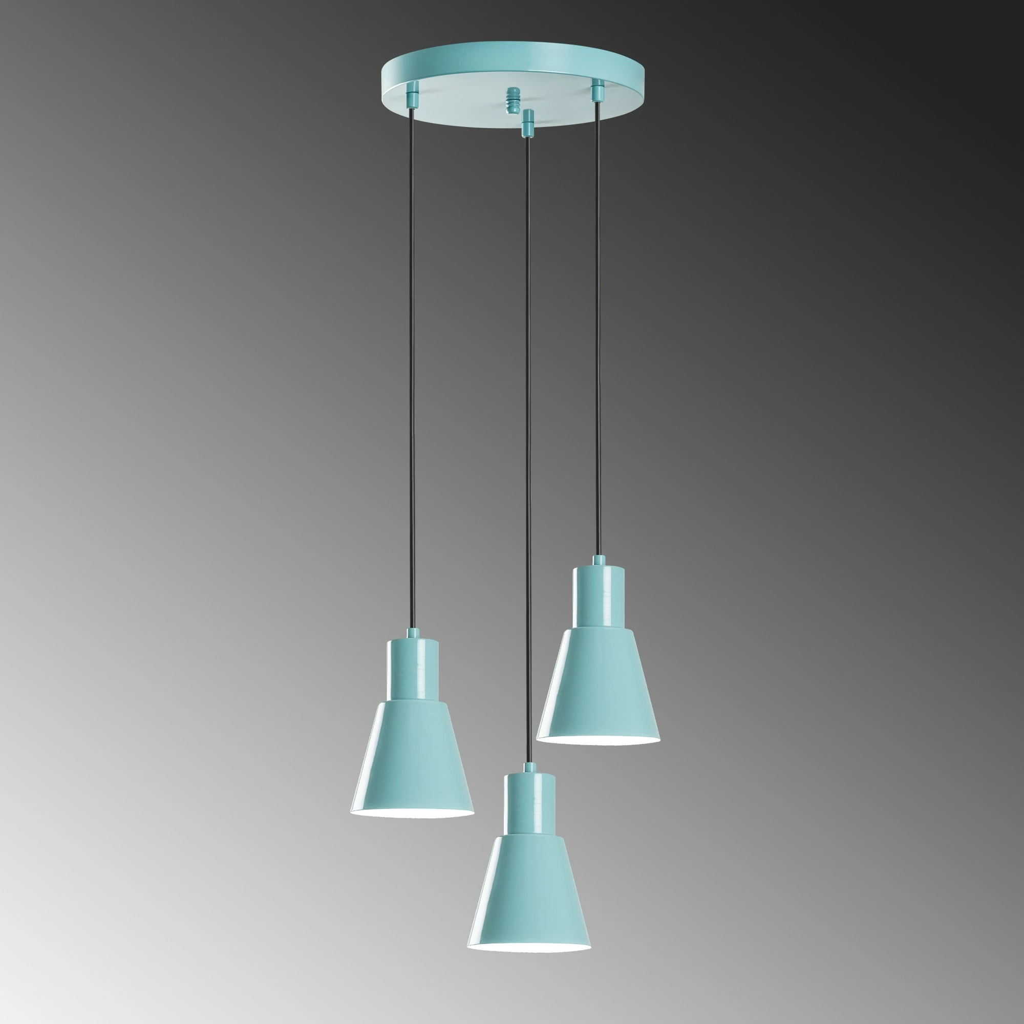 Llambë tavani Opviq, Konikkem - 6357 - 3, ngjyrë turquoise