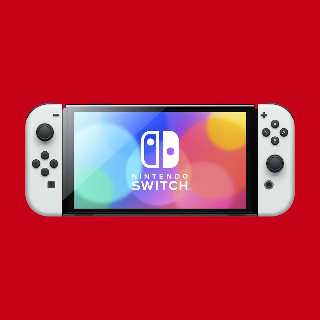 Konzolë portabile Nintendo Switch OLED, 7", 64 GB, Wi-Fi, E bardhë