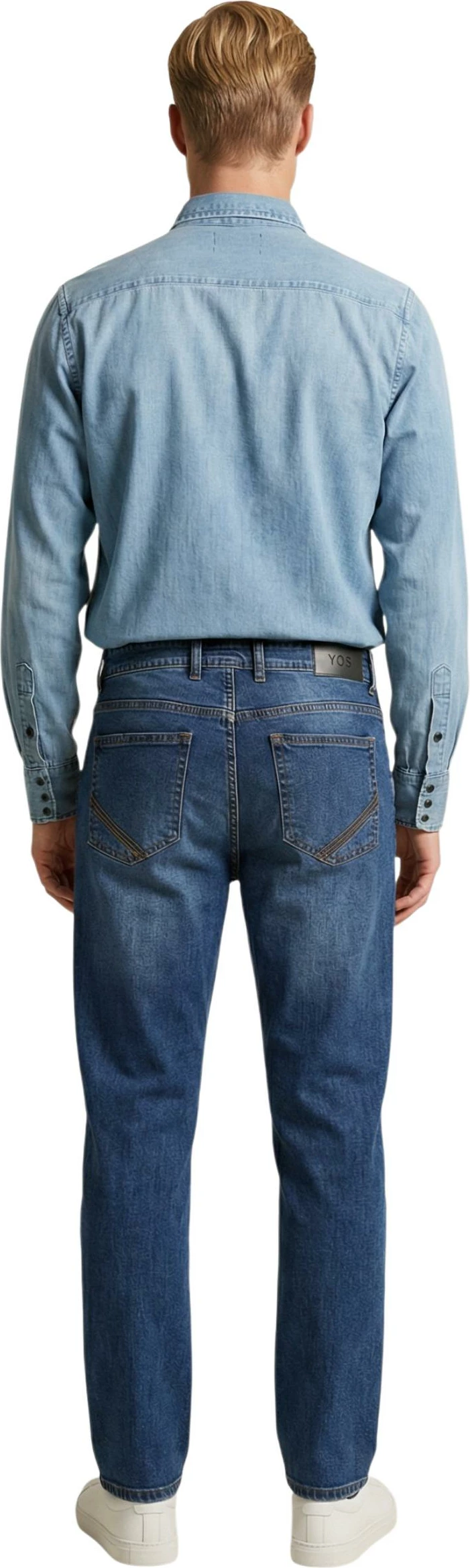 Këmishë për meshkuj Replay REGULAR M4860T.000.26C 12B, denim e çelët [Madhësia: XL]