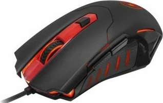 Maus gaming Redragon Pegasus M612 7200 DPI, 7 butona, USB me kabllo, RGB, zi/kuqe