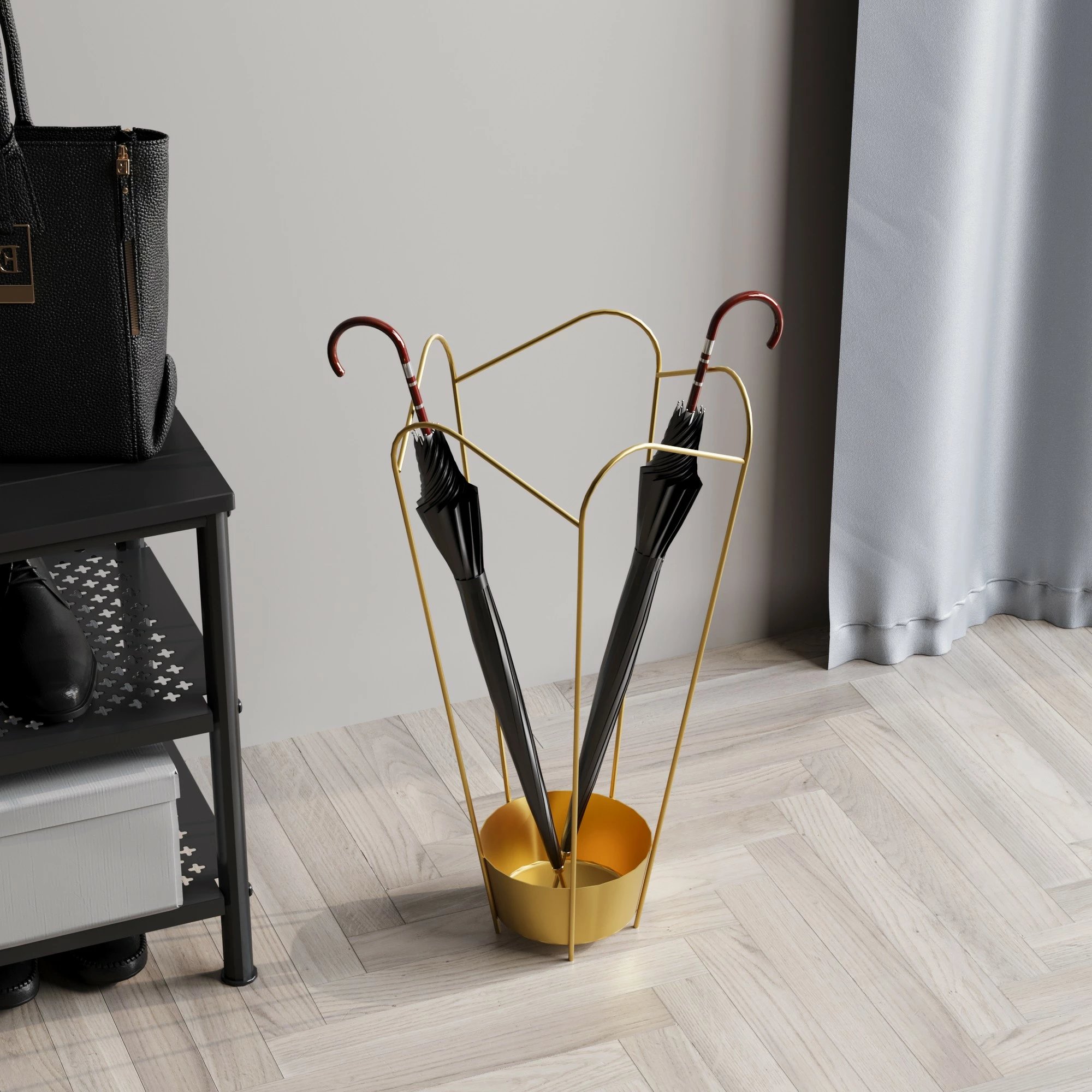 Aksesor dekorativ metalik, ngjyrë ari, Aberto Design, GED-016-A