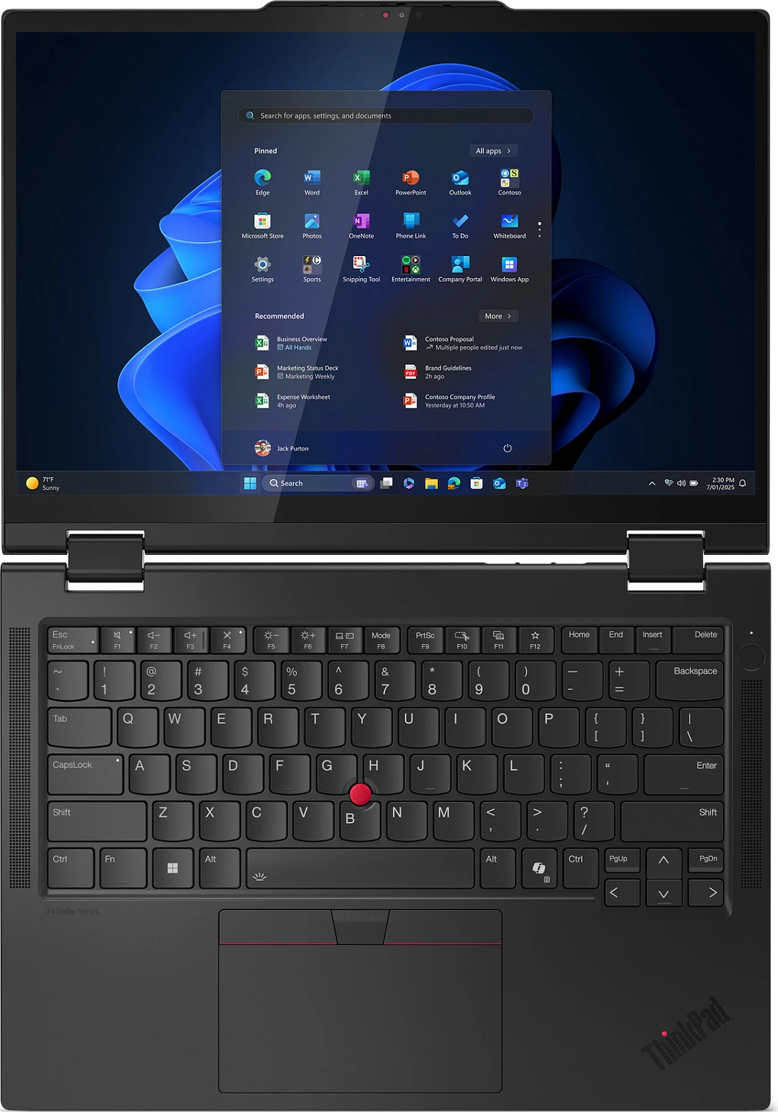 Laptop Lenovo ThinkPad T14s 2-in-1 G1 21R3, Core Ultra 7 255U, 32GB RAM, 1TB SSD, 14" Touch, LTE 5G, Windows 11 Pro, i zi