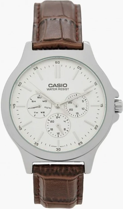 Orë dore Casio MTP-V300L-7A, e argjendtë/bardhë