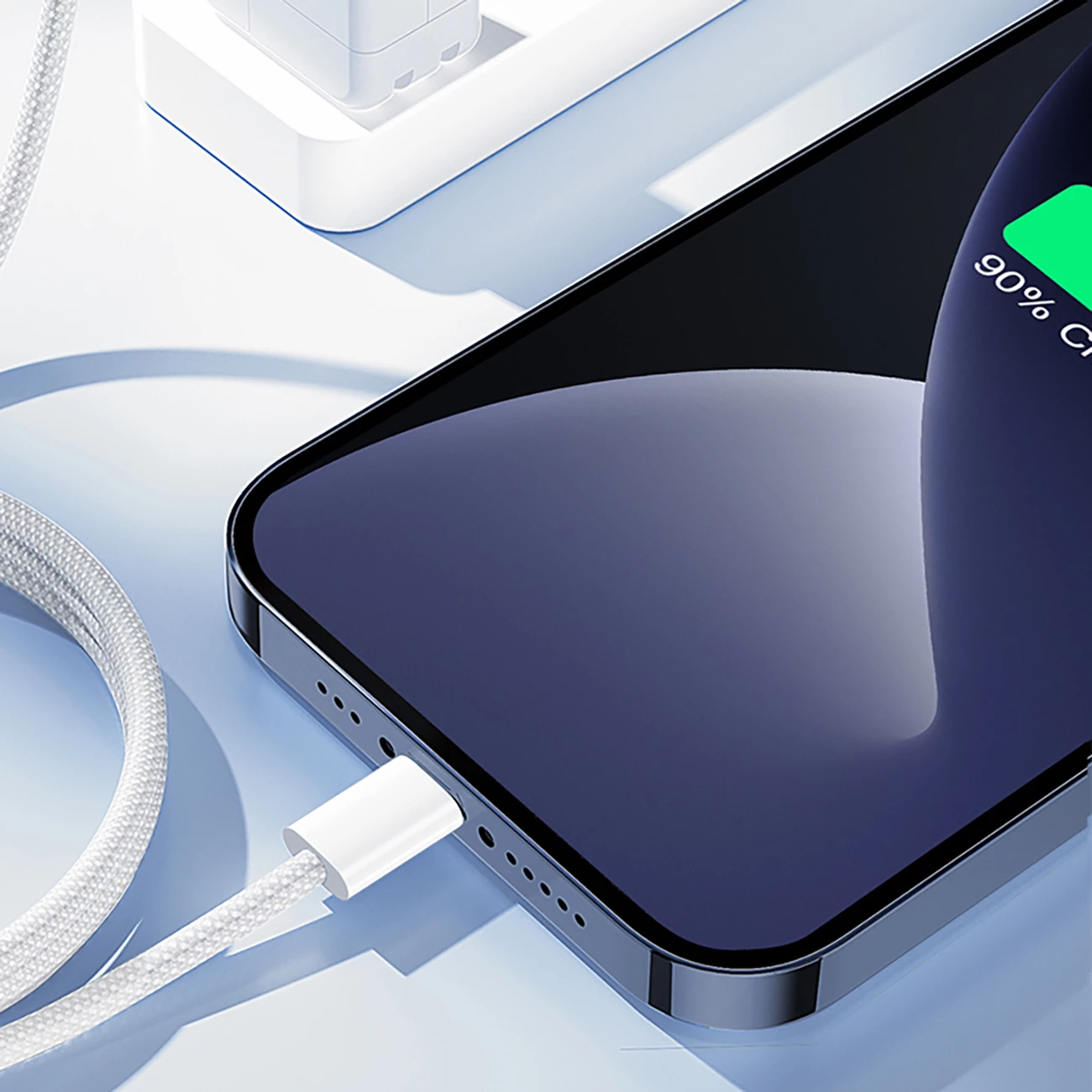 Kabllo Joyroom S-A45 Ben Series, USB-C në Lightning, 1m, 30W, i bardhë