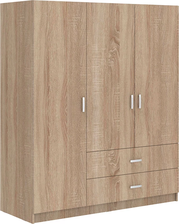 Dollap Royal treshe me sirtarë e loft, ngjyrë sonoma, 150x58x230cm