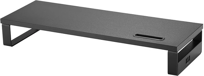 Mbajtëse monitori EQUIP, rritëse tavoline, 3x USB 2.0, deri 15 kg, e zezë