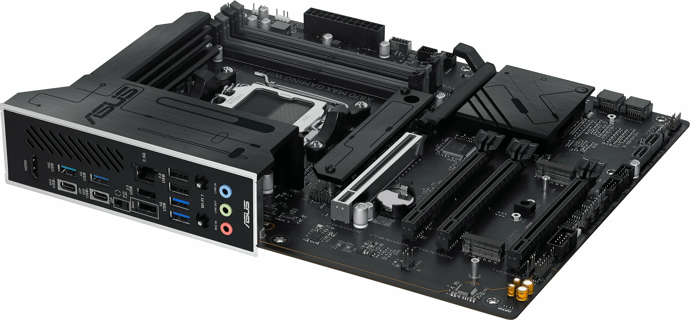 Pllakë amë Asus X870 MAX GAMING WIFI7 ATX, DDR5 256GB, WiFi 7, Bluetooth
