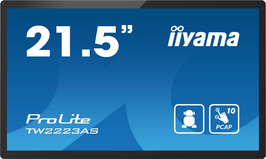 Monitor me prekje interaktiv IIYAMA ProLite TW2223AS-B2 21.5\" Full HD PCAP 10pt Android 12, zi