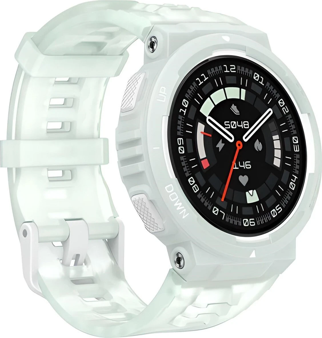 Smartwatch Amazfit Active Edge W2212EU4N, 360x360, matje pulsi, iOS, Jeshile