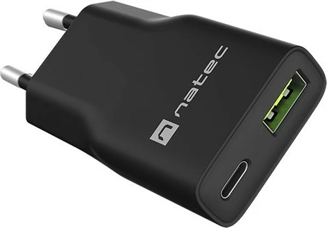 Karikues Natec Ribera GaN Slim 20W USB-A USB-C zi