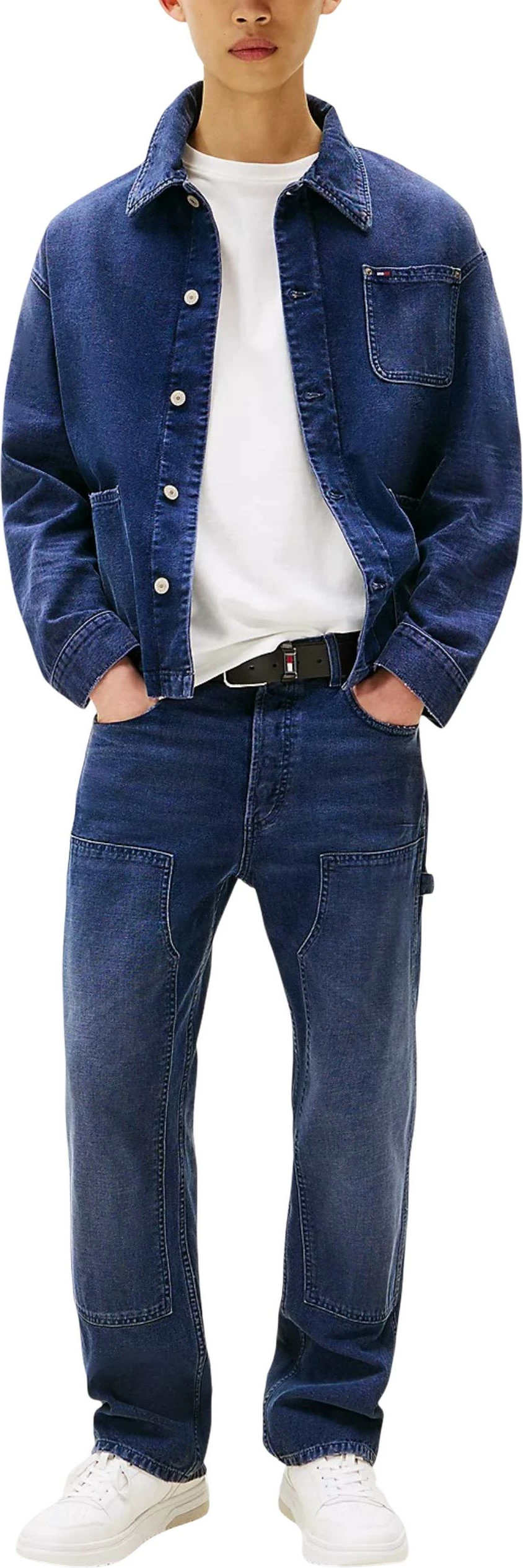 Xhinse për meshkuj Tommy Hilfiger Jeans OTIS Regular Str Car DM0DM21195, blu e errët [Madhësia: W32 L32]