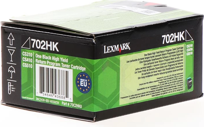 Toner Lexmark 702HK / 70C2HK0 rendiment i lartë XL 4000 faqe, i zi