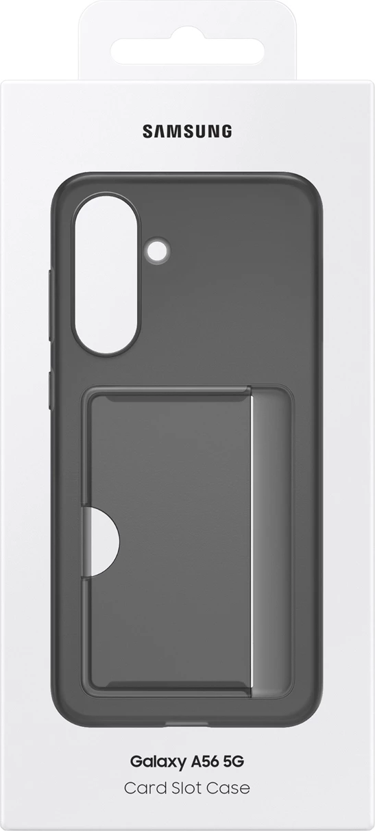 Mbështjellës Samsung EF-OA566TBEGWW për Galaxy A56 5G me xhep kartelash, i zi