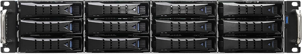 Server barebone ASRock 2U12LS2-SIENA, Socket SP6, 12x3.5" hot-swap, 800W, e zezë/argjendtë