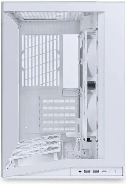 Kasë Lian Li O11 Dynamic Mini V2 Flow O11DMIV2FW, Mini Tower ATX/mATX/Mini-ITX, tempered glass, USB-C, e bardhë