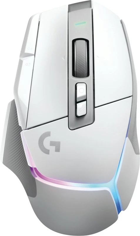 Maus gaming Logitech G502 X PLUS, wireless, RGB, 25600 DPI, i bardhë