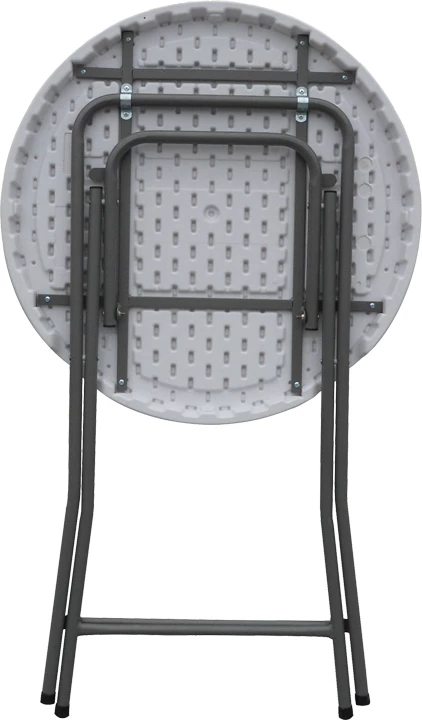 Tavolinë për bar, palosëse, ngjyrë e bardhë, D81x110cm