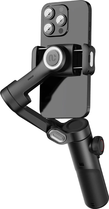 Gimbal stabilizator për celular AOCHUAN Smart XE 3-aksësh, 2600 mAh, set me tripod, i zi