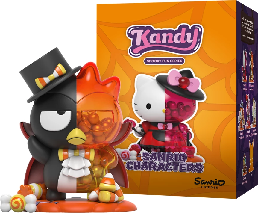 Figurinë koleksioni Mighty Jaxx Kandy x Sanrio Spooky Fun Series, kuti surprizë