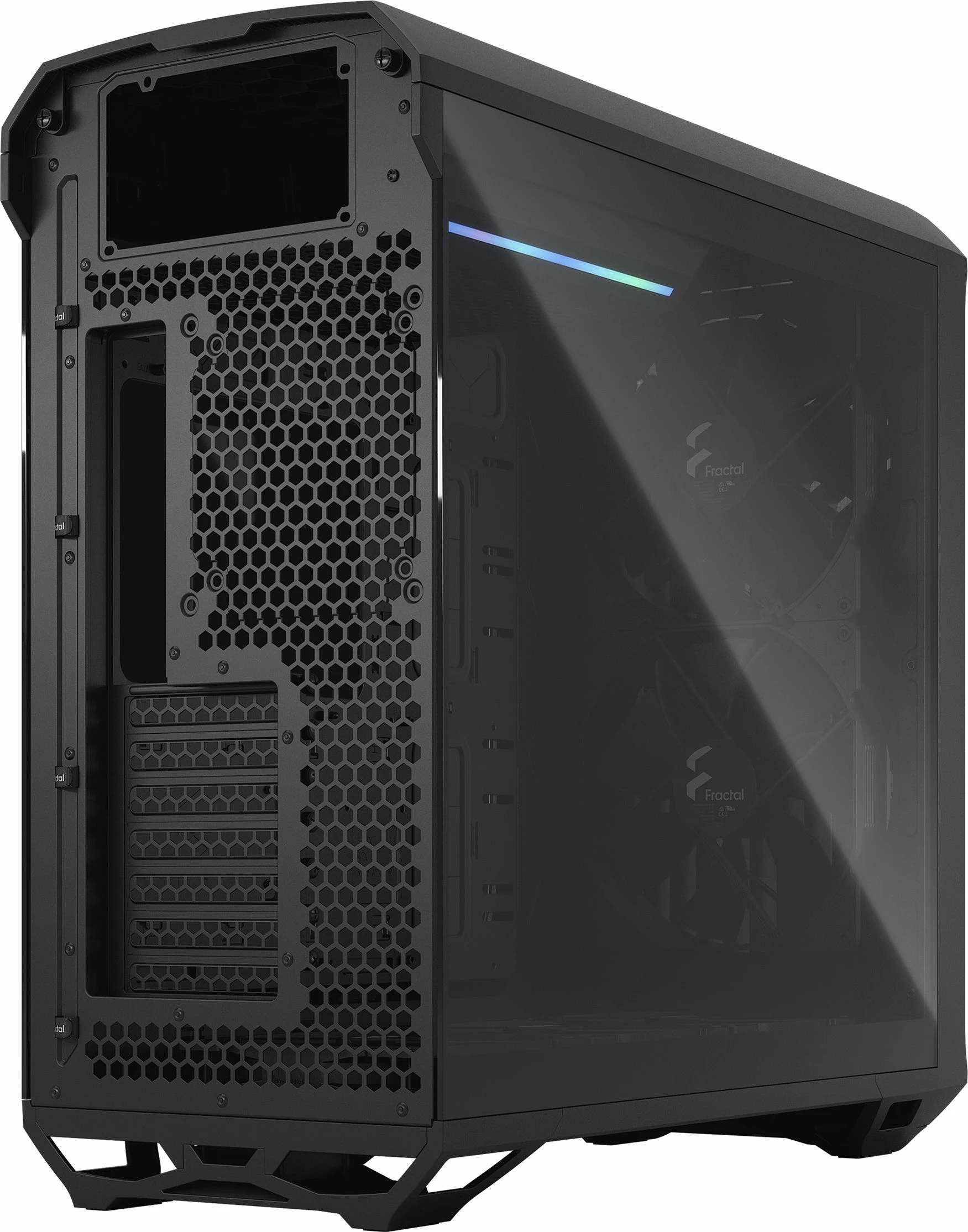 Kasë Fractal Design Torrent TG Light Tint (FD-C-TOR1A-01) Full Tower ATX/eATX, panel xhami të temperuar, 5 ventilatorë, e zezë