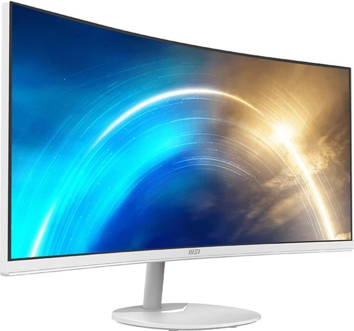 Monitor, MSI, PRO MP341CQW, 34 inch 21:9 UWQHD 3440x1440, VA 1500R, 100Hz 4ms, altoparlantë të integruar, i bardhë