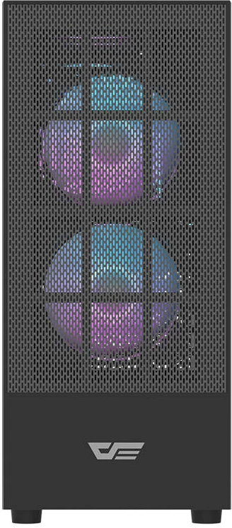 Kasë Darkflash A290 me 3 ventilatorë, Middle Tower, xham i temperuar, e zezë