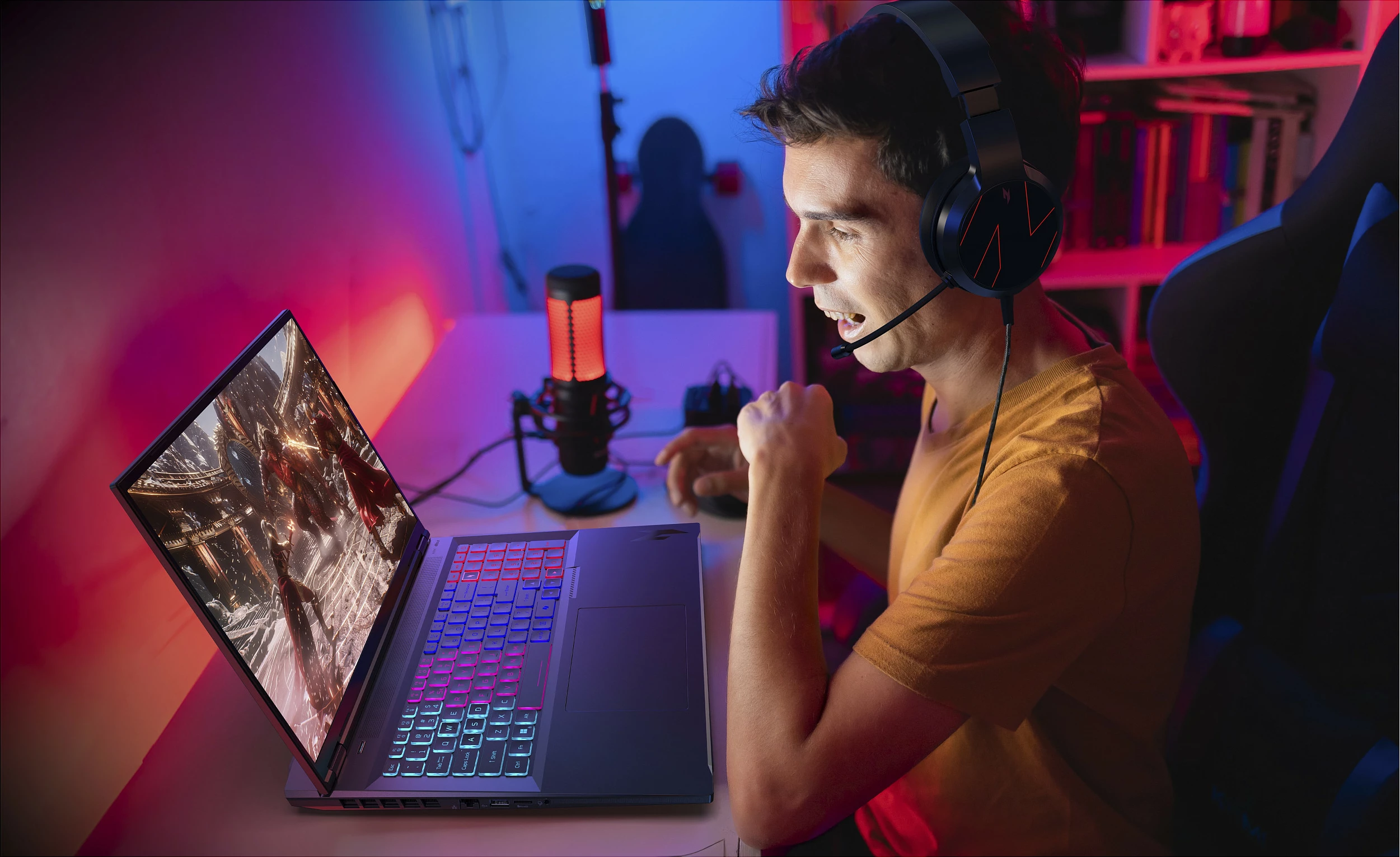 Laptop gaming Acer Nitro 18 AI AN18-61-R7SD, Ryzen AI 7 PRO, 16GB RAM, 1TB SSD, 18" 2560x1600, RTX 5070 Ti, gri e errët 7