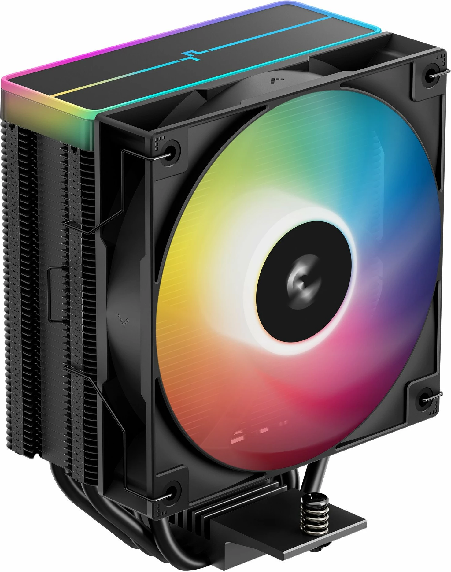 Ftohës CPU Deepcool AG400 BK ARGB V2 (R-AG400-BKAMMN-GJD) 120mm, 4 heatpipe, 220W TDP, i zi
