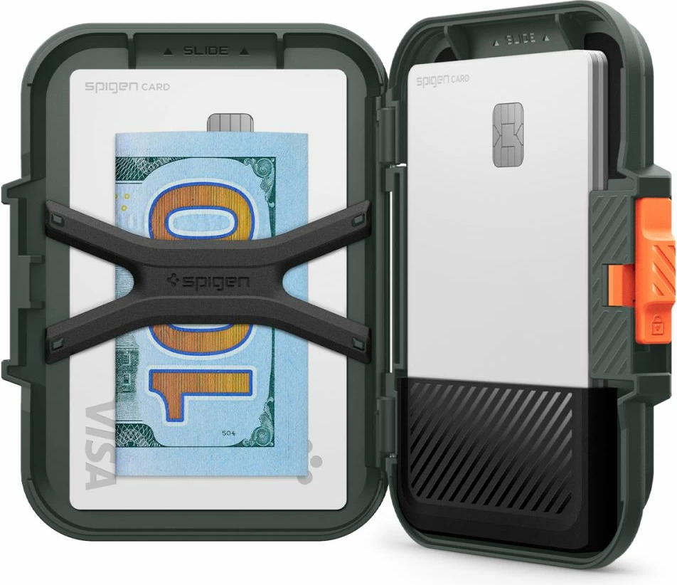 Mbështjellës Spigen Lock Fit MagSafe për karta, i gjelbër