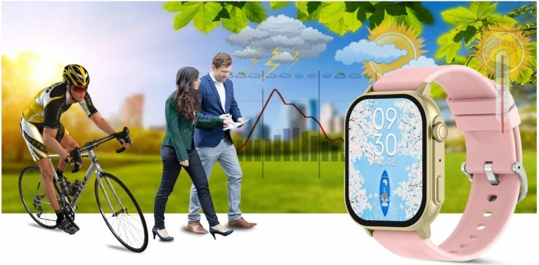 Smartwatch Gravity për femra, rozë