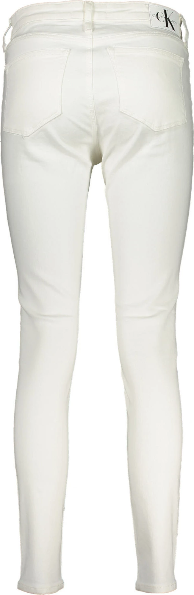 Pantallona xhins për femra Calvin Klein skinny, të bardha
