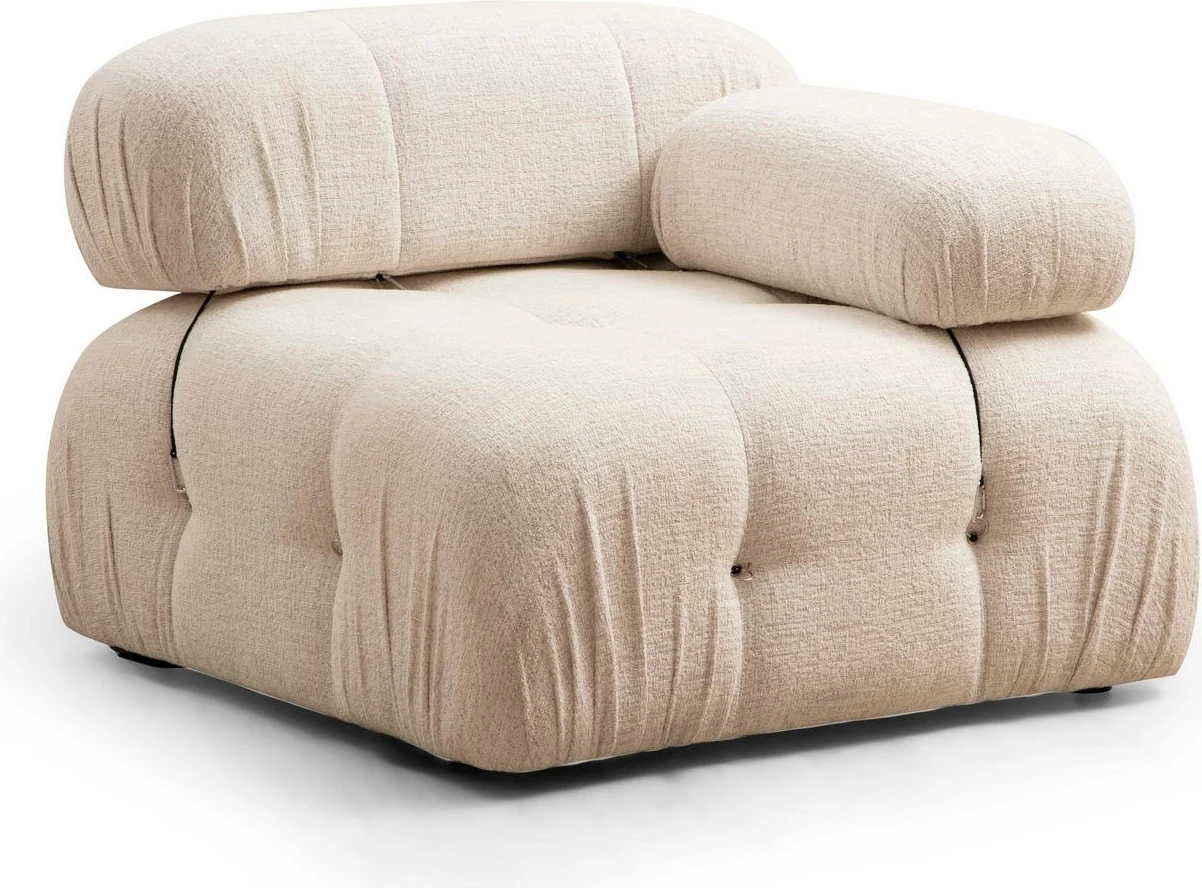 Kauç 3 vendësh Bubble, krem, Atelier del Sofa