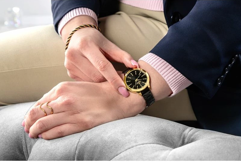 Orë dore femrash Giewont GW2720-B4, gold black, set