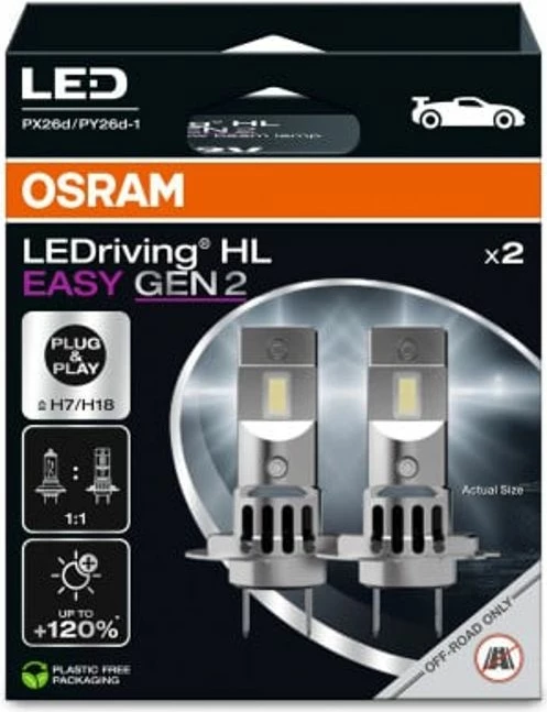 Lampa Gar Led H7/h18 12v Ledriving Hl Easy Gen 2
