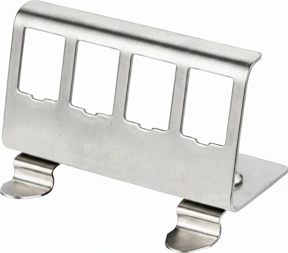 Adapter shinë DIN ROLINE, për 4 keystone, argjendtë