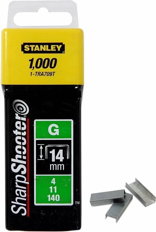 Sponka tip G Stanley 1-TRA709T, 14 mm, 1000 copë