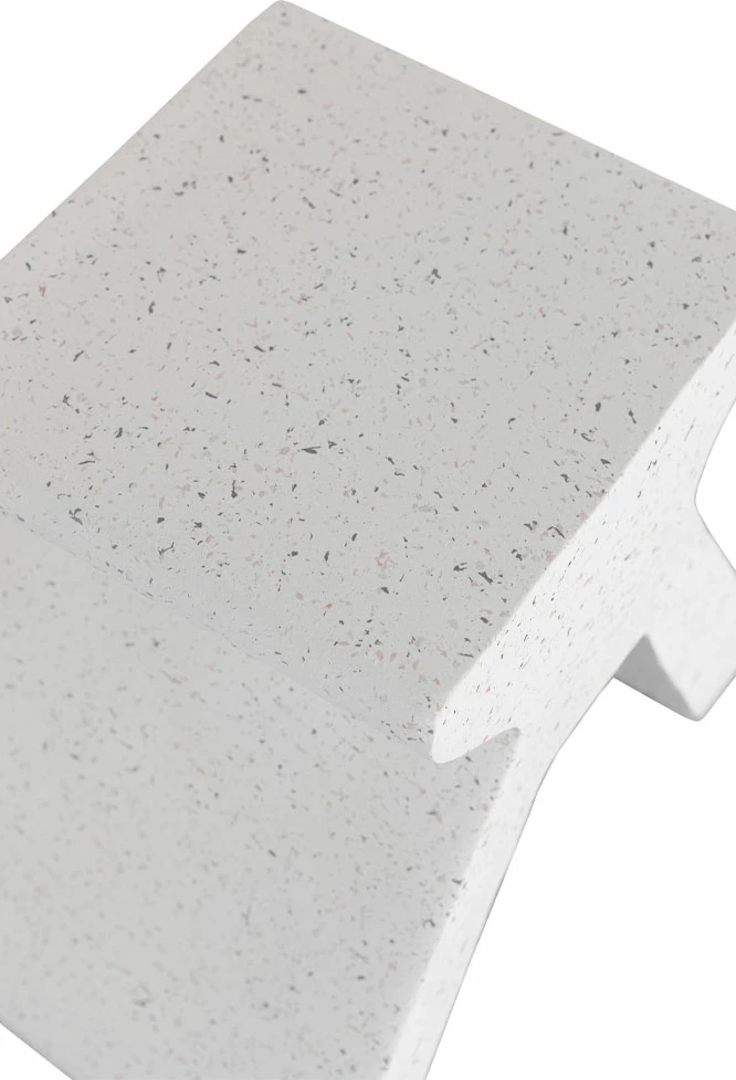 Tavolinë anësore Mandalo, terrazzo, 49x28x46