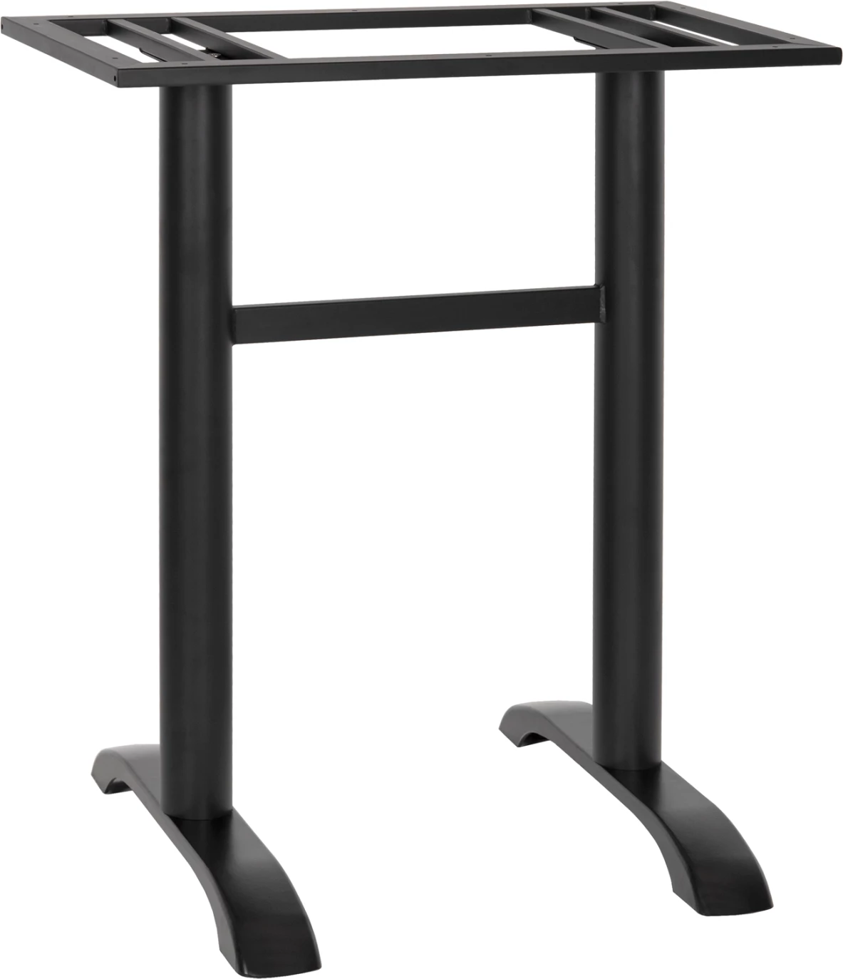 Bazë tavoline për bar, metalike, lartësi mesatare, FH479.01, e zezë, 40x80x91 cm