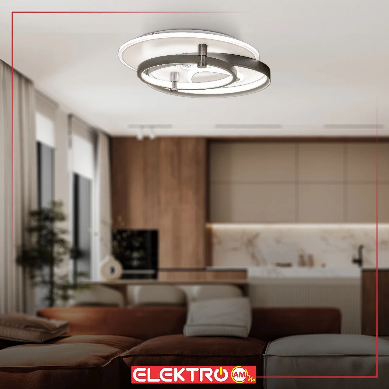 Abazhur LED tavani 8066-3 R