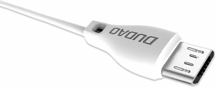 Kabllo micro USB Dudao L4M, 1m, 2.4A, e bardhë