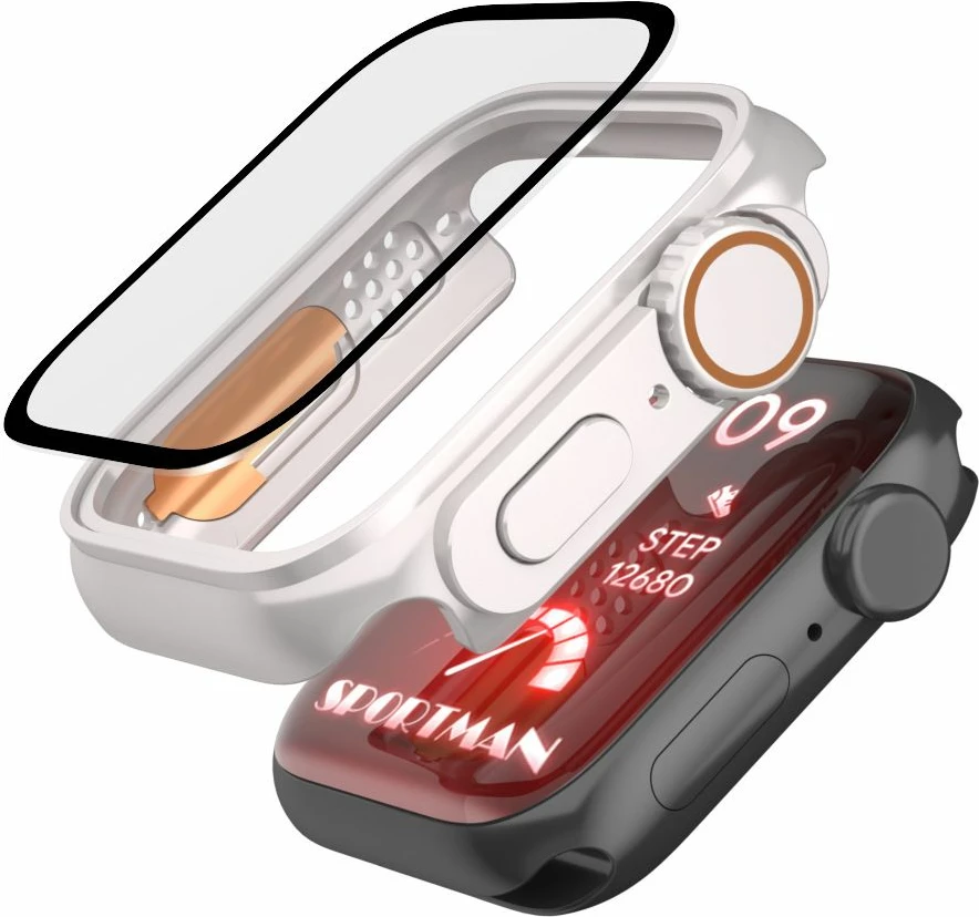 Mbështjellës Tech-Protect Defense360 për Apple Watch 4/5/6/SE 44mm, titanium orange