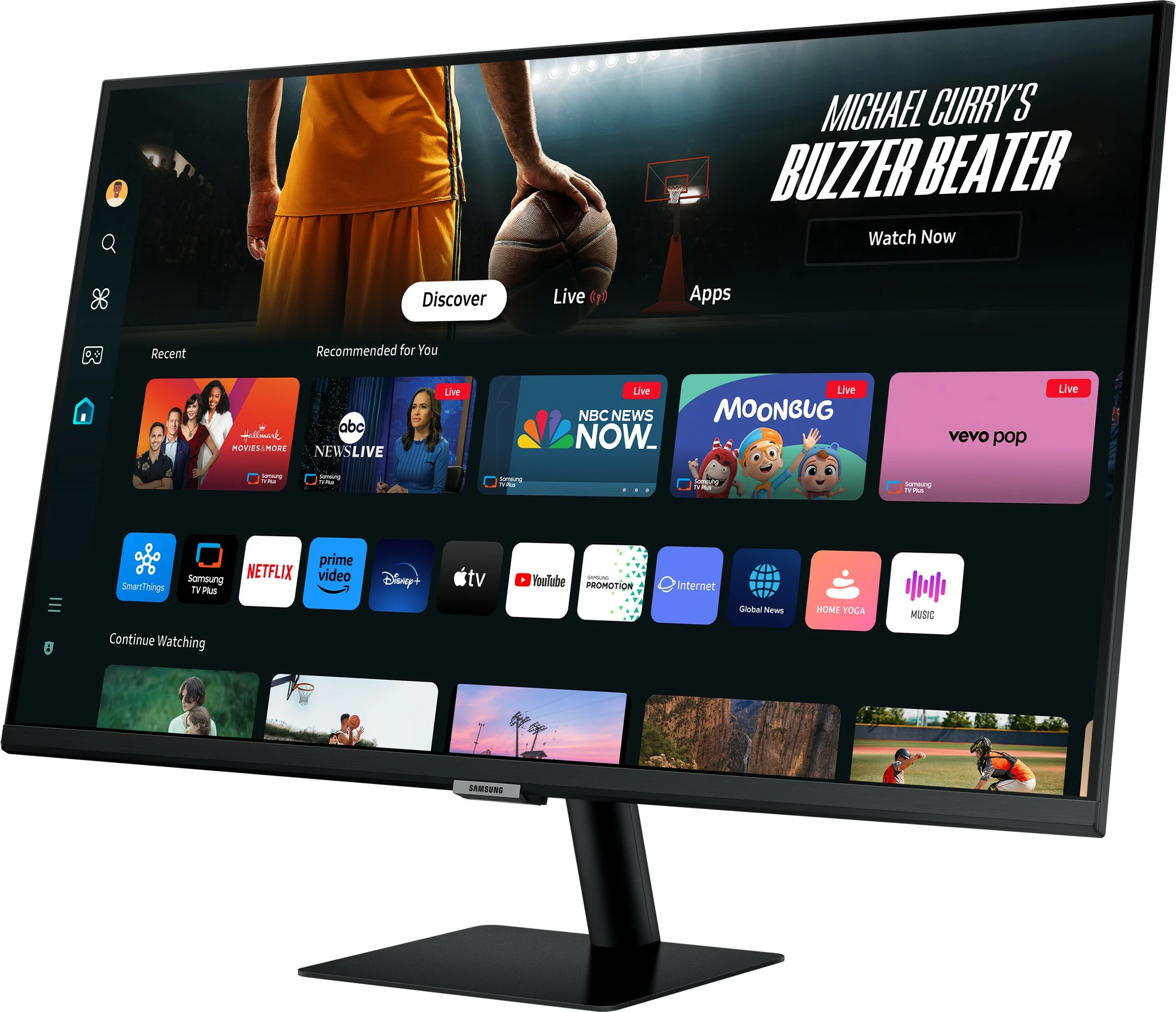 Monitor Samsung M70D, 32", 4K Ultra HD, LED, i zi