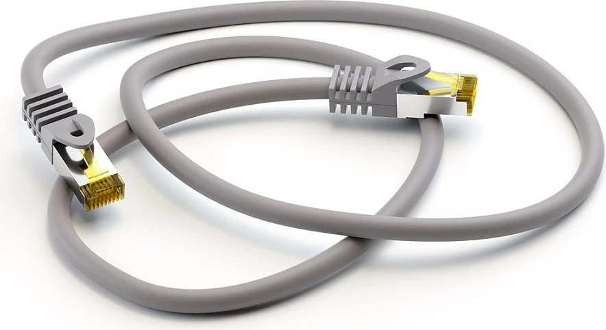 Kabllo rrjeti Goobay RJ-45 Cat7 S/FTP, 3 m, 10 Gbps, 500 MHz, gri