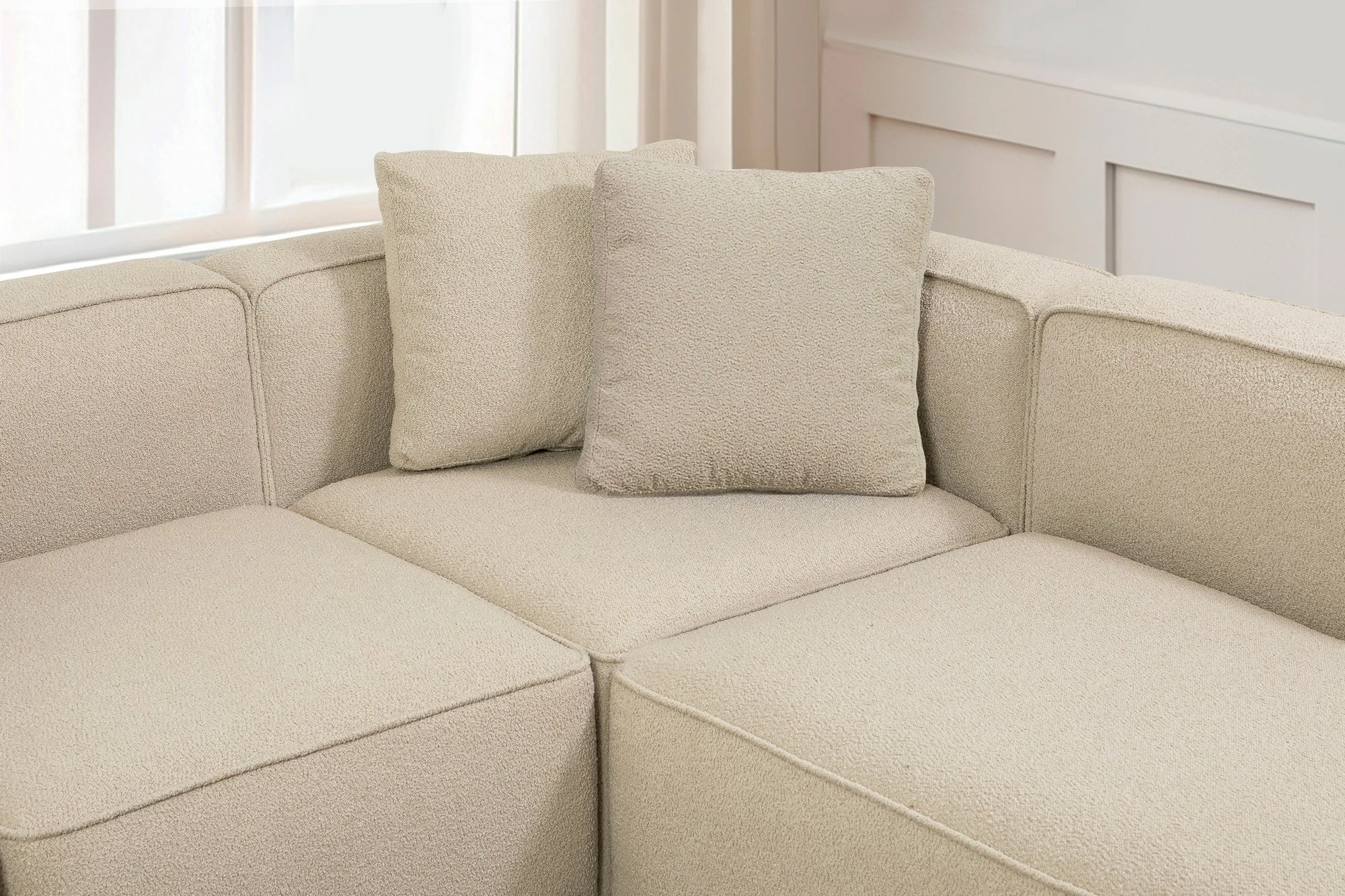 Këndare Atelier del Sofa, More S (M4-M1-M2-M3), ngjyrë kapuçino