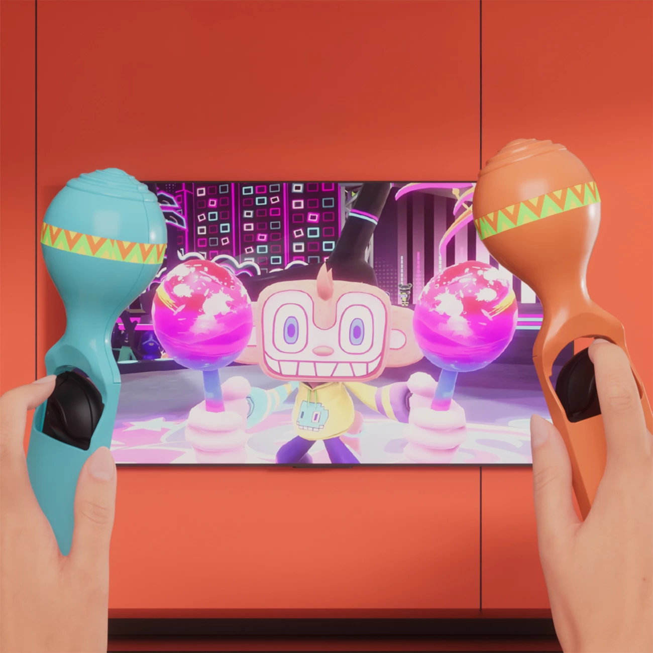 Set aksesorësh lojërash 23-në-1 për Nintendo Switch 2, Hurtel Family Accessory Pack 2, plastikë, portokalli e kaltër, set 23 pjesë