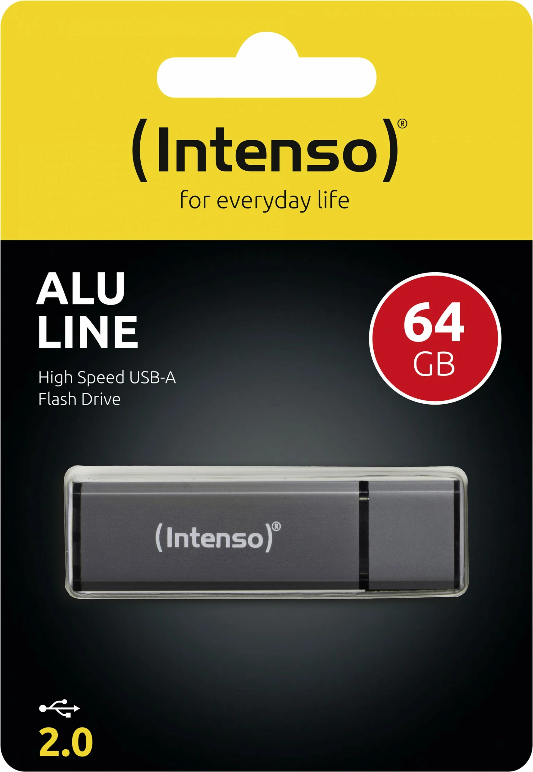 USB Intenso Alu Line 64 GB, USB Type-A, Anthracite