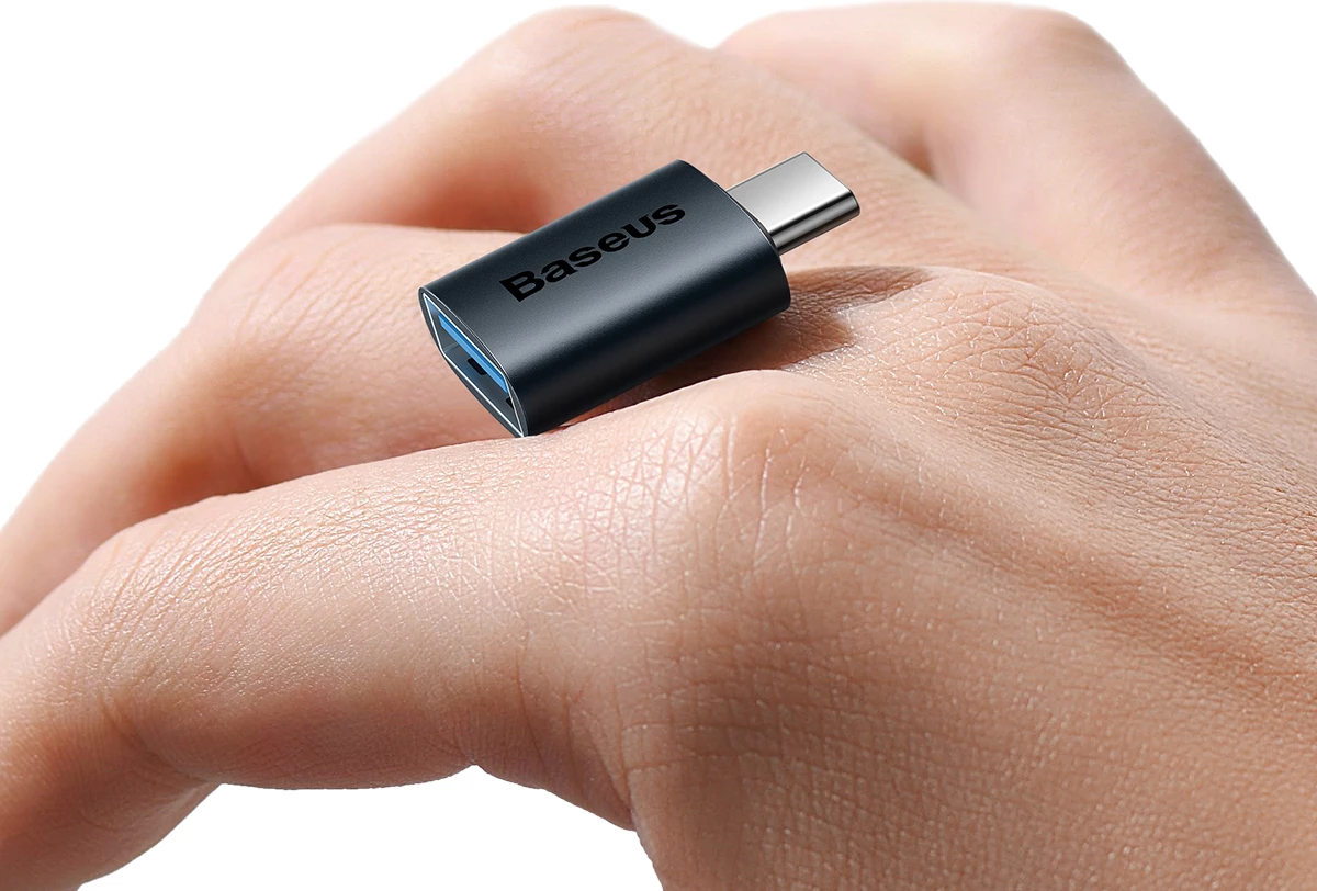 Adapter USB Type-C në USB-A 3.2 Gen 1 Baseus Ingenuity Series, Blu