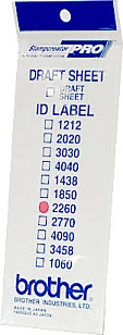 Etiketa ngjitëse Brother ID2260, 22x60 mm, 12 copë